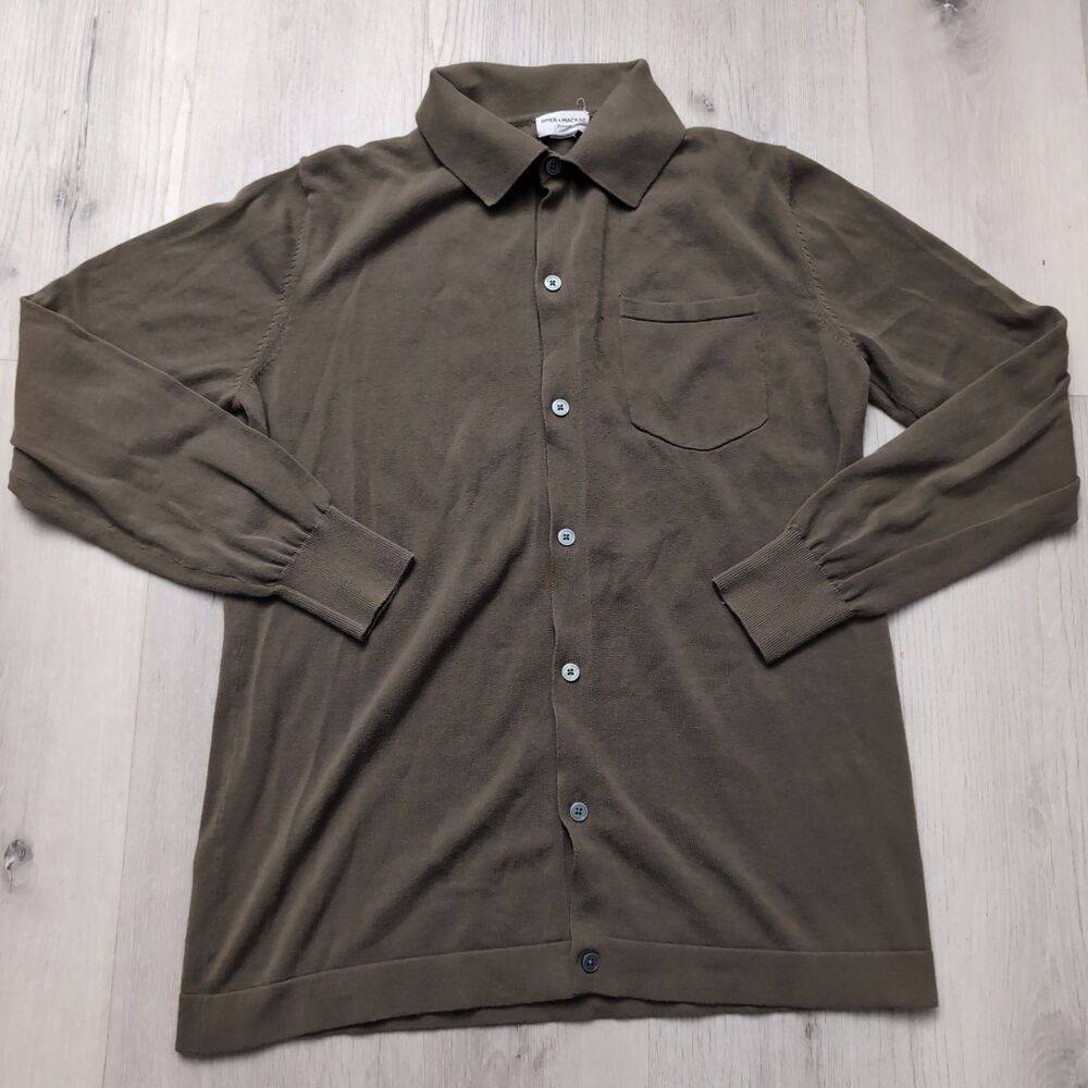 Spier & Mackay Knitwear Shirt Men Sz Small Button Front Long Sleeve